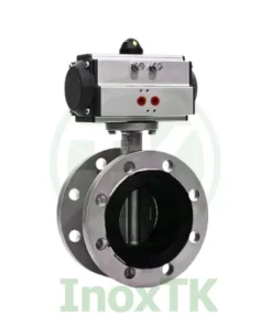 Van bướm điều khiển khí nén 2 mặt bich là gì?