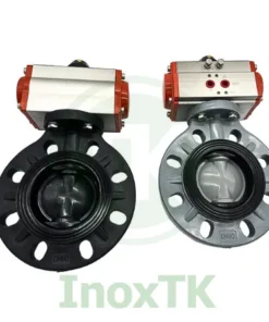 So sánh van bướm khí nén PVC với van bướm khí nén inox