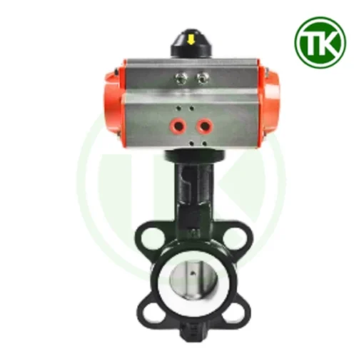 Van bướm khí nén thân gang cánh inox