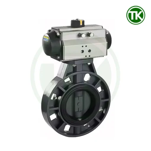 Van bướm nhựa PVC điều khiển khí nén