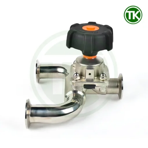 Van màng chữ U inox vi sinh - Van màng U-bend
