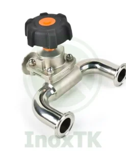 Van màng chữ U inox vi sinh - Màng kép EPDM + PTFE