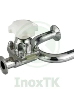 Van màng chữ U inox vi sinh - Màng đơn Silicon