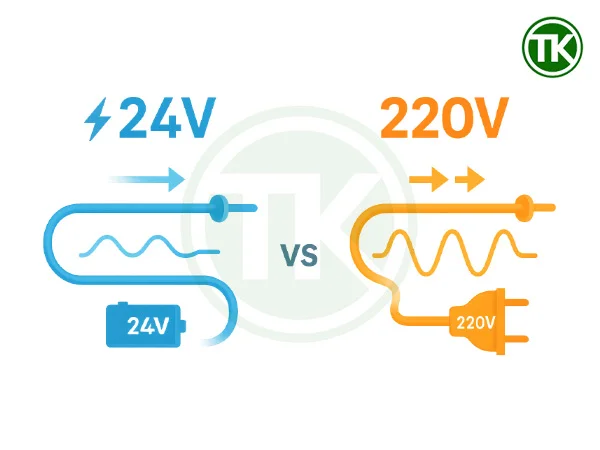So sánh điện 24V và 220V