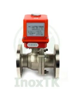 Van bi mặt bích điều khiển điện 24V inox