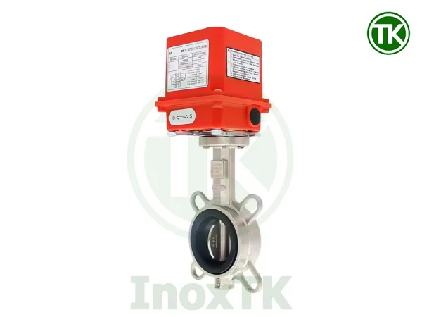 Van bướm điện 24V inox 304 gioăng EPDM