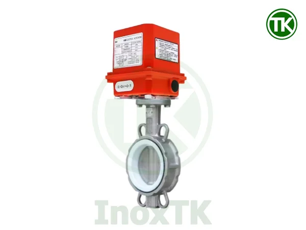 Van bướm điện 24V inox được chia làm 2 phần chính là thân và bộ điều khiển