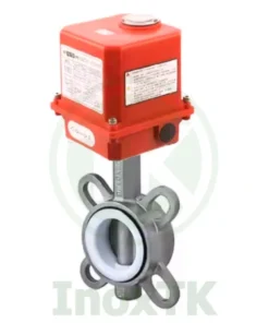 Van bướm điện 24V inox 304 gioăng Teflon (PTFE)