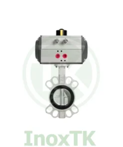 Van bướm inox 304 điều khiển khí nén