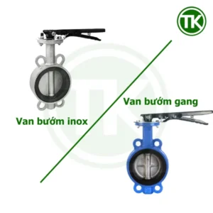 Khi nào nên chọn van bướm inox 304 thay vì van bướm gang?