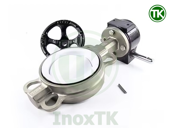 Van bướm inox tay quay