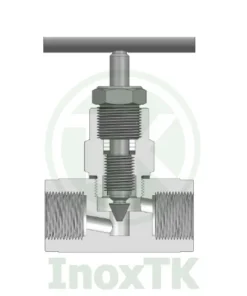 Bản vẽ của van kim inox