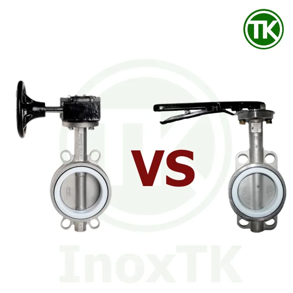 Khác nhau cốt lõi giữa van bướm tay kẹp và van bướm tay quay