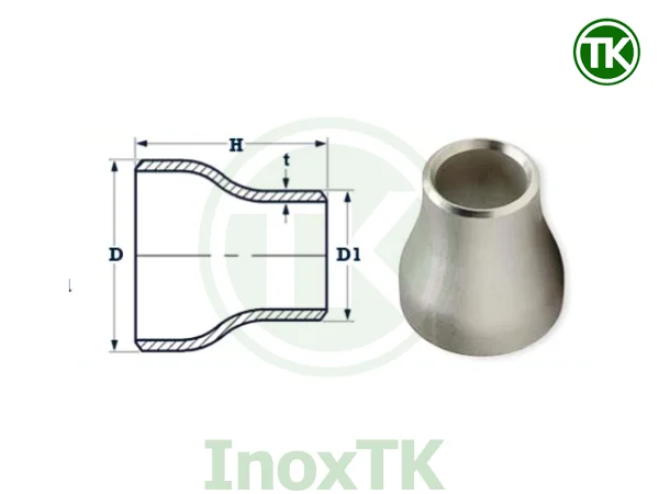 Bảng kích thước côn thu inox công nghiệp