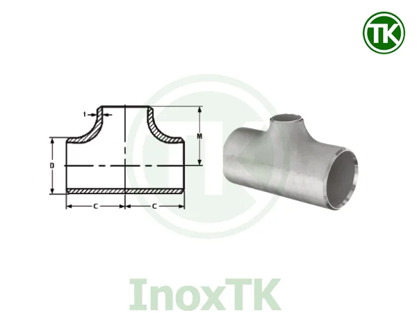 Bảng kích thước tê thu inox công nghiệp