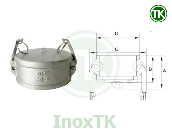 Khớp nối nhanh inox Type DC