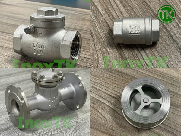 Bảng so sánh nhanh 3 loại van một chiều inox