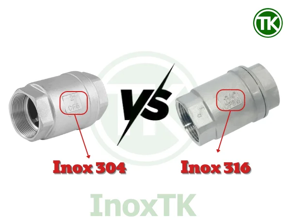 Khi nào nên chọn van một chiều nối ren inox 304 hay inox 316?
