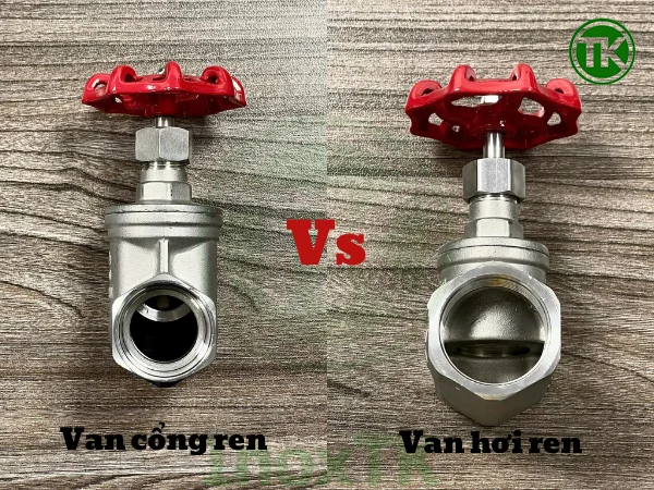 5 khác nhau cốt lõi giữa van hơi và van cổng ren inox