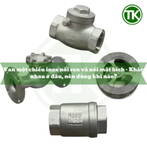 Van một chiều inox nối ren và nối mặt bích – Khác nhau ở đâu, nên dùng khi nào?