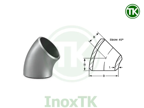 Cấu tạo hình dạng chếch inox công nghiệp