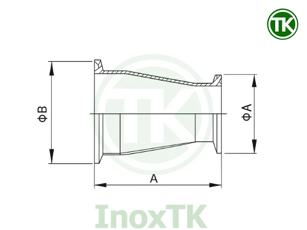 Côn thu clamp vi sinh