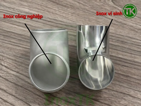 So sánh côn – cút – tê inox vi sinh với phụ kiện inox công nghiệp