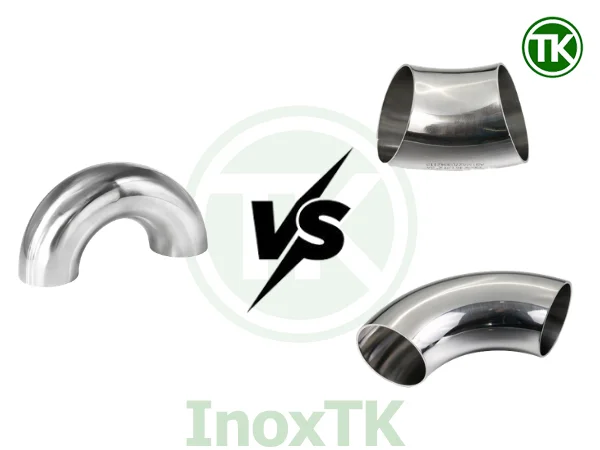 Bảng so sánh cút hàn 45°, 90° và 180° inox vi sinh