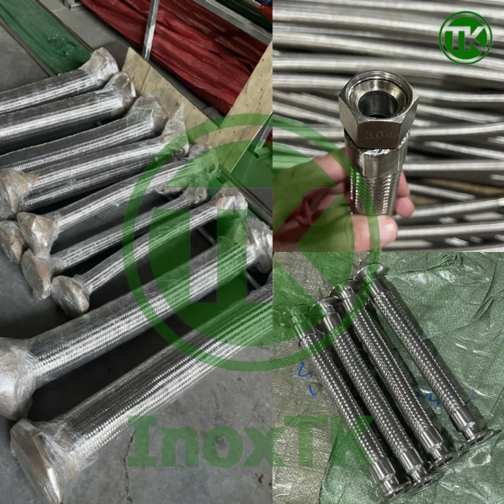 Inox TK cung cấp khớp nối mềm inox đa dạng kiểu kết nối