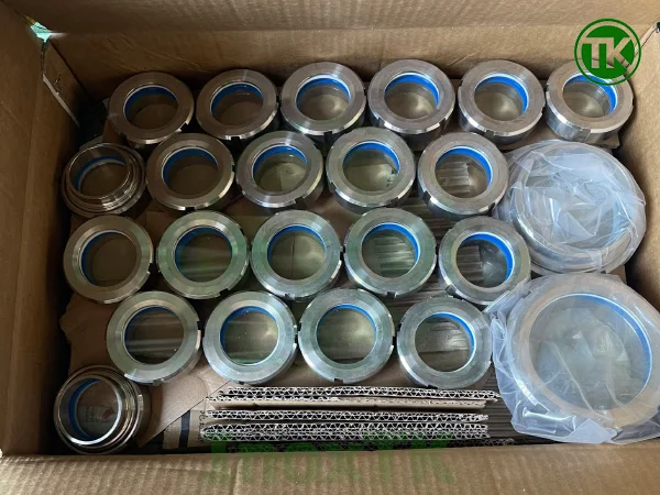 Kính rắc co và mặt bích kính quan sát bồn tank inox vi sinh luôn có sẵn số lượng lớn tại Inox TK