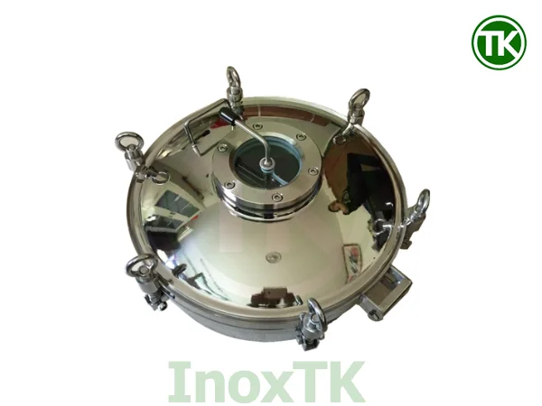Phân loại nắp áp có kính quan sát inox