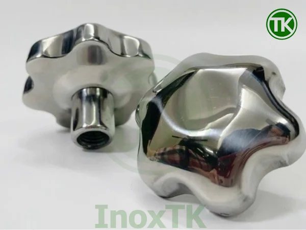 Inox 304 – Vật liệu quyết định độ bền của núm vặn tay hoa mận