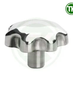 Núm vặn tay hoa mận inox 304
