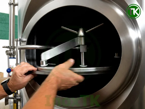 Thao tác mở và xoay bề mặt nắp để kéo ra ngoài