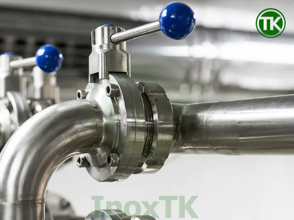 Van bướm vi sinh thường dùng trong hệ thống nào?