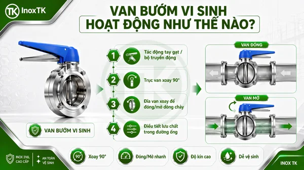 Van bướm vi sinh hoạt động như thế nào?