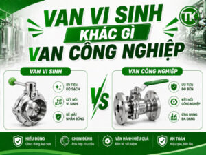Van vi sinh khác gì van công nghiệp