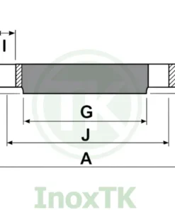 Bản vẽ cấu tạo mặt bích mù BS PN10