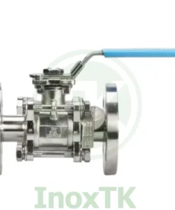 Van bi 3PC nối mặt bích inox tay gạt là gì?
