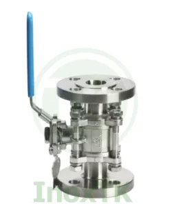 Cấu tạo và nguyên lý hoạt động của van bi 3PC nối mặt bích inox tay gạt