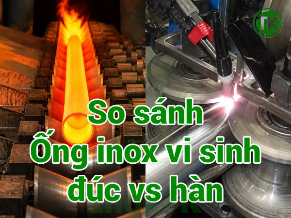 So sánh ống inox vi sinh đúc và hàn