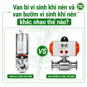 Van bi vi sinh khí nén và van bướm vi sinh khí nén khác nhau thế nào?