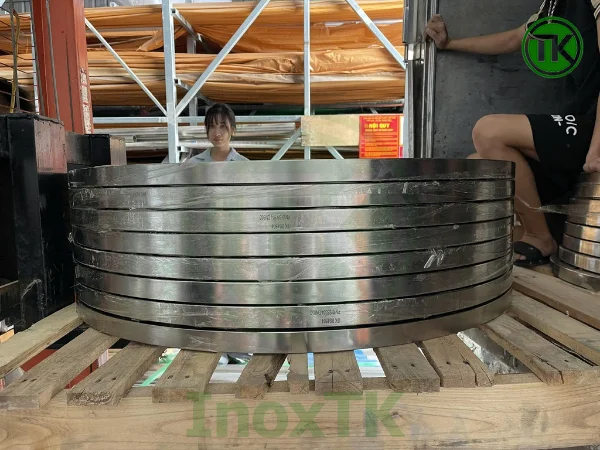 Cam kết khi đặt mua mặt bích inox kích thước lớn tại Inox TK