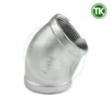 Cút 45 độ nối ren inox - Chếch ren inox