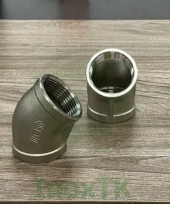 Cút 45 độ nối ren inox - Chếch ren inox