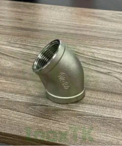 Cút 45 độ nối ren inox - Chếch ren inox