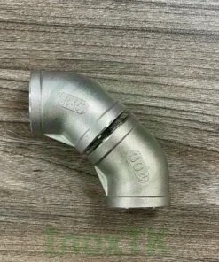 Cút 45 độ nối ren inox - Chếch ren inox
