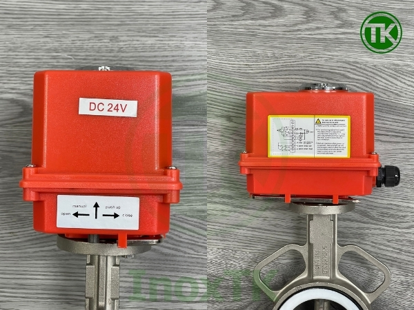 Van bướm điện inox 24VDC