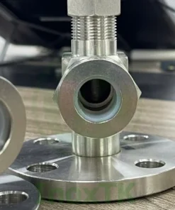 Đầu nối ống thủy tinh của van kính thủy mặt bích inox