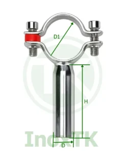 Bản vẽ kỹ thuật đai kẹp đỡ ống